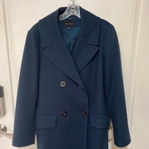Ann Taylor Coat Women's Size: Large Color: Dark Teal